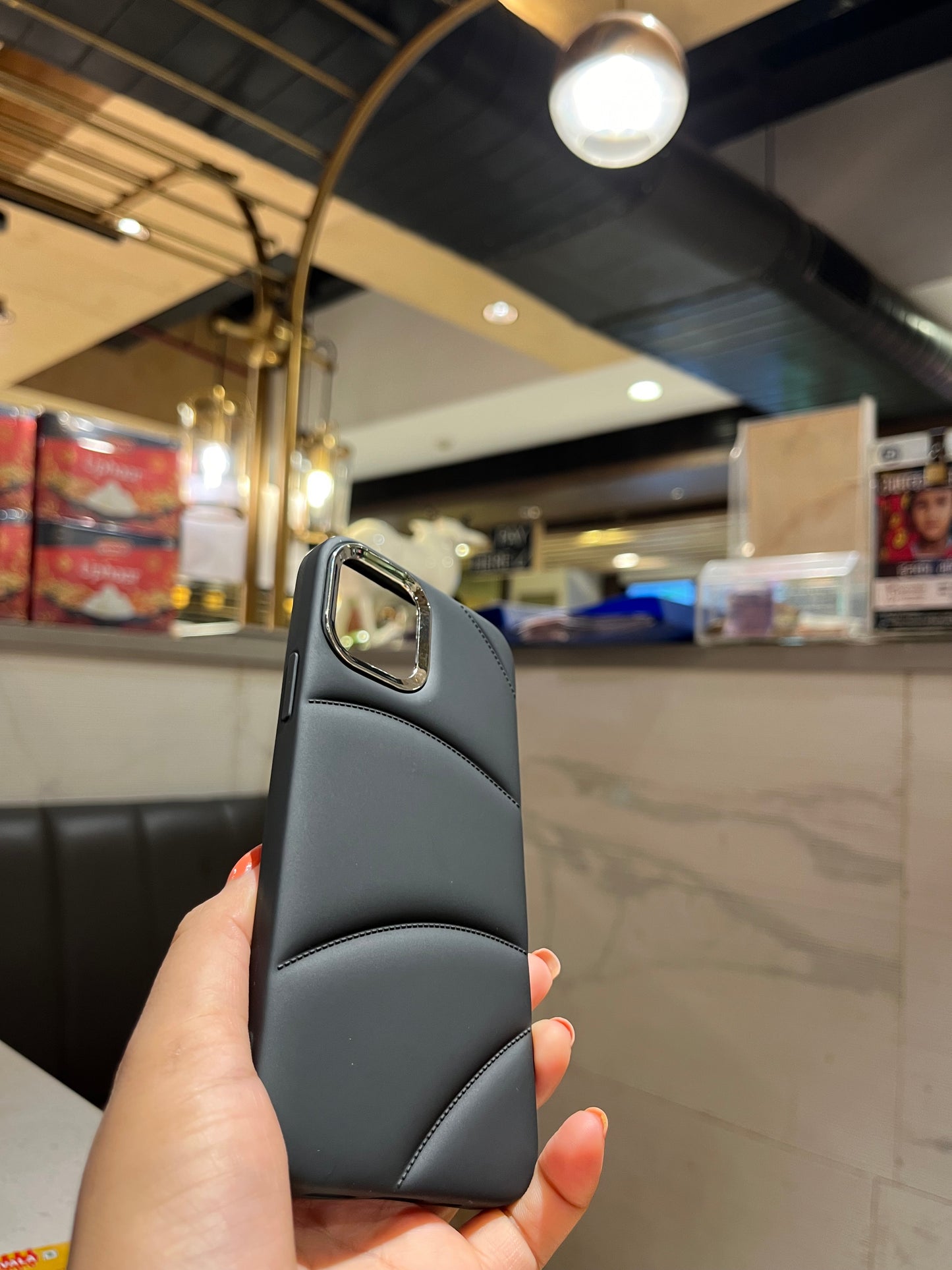 Black Cusion Premium Iphone Cover