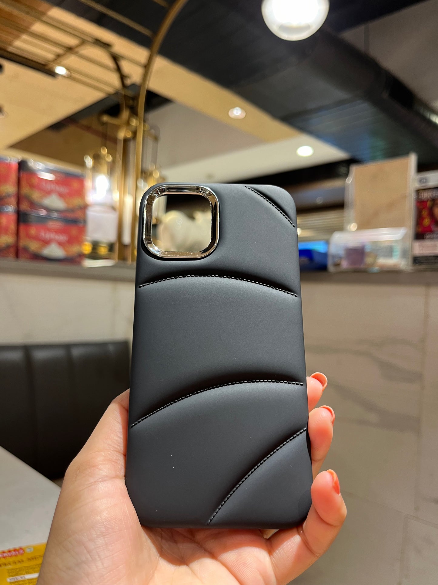 Black Cusion Premium Iphone Cover