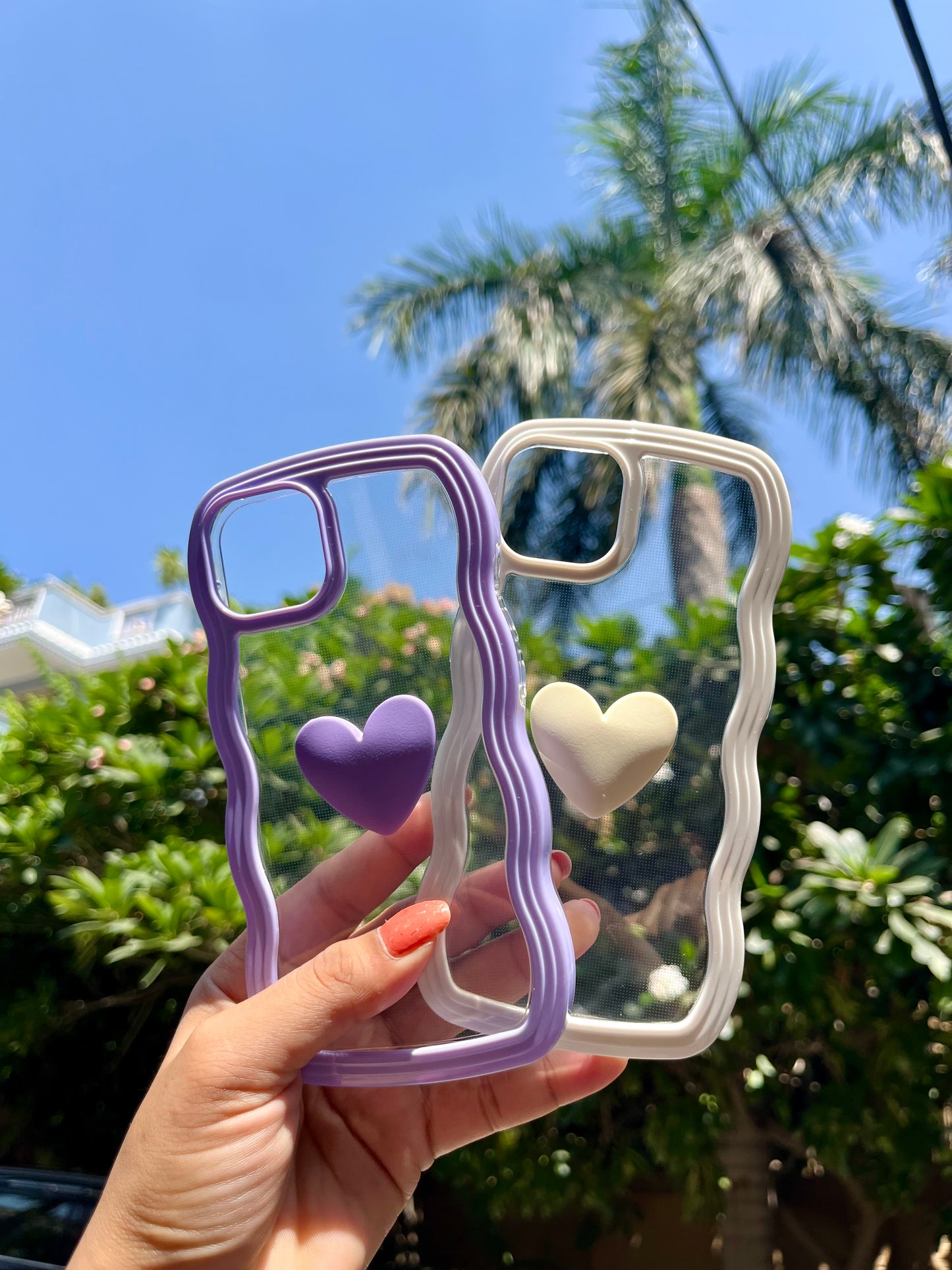 Cute Heart Combo of 2 Iphone Cover