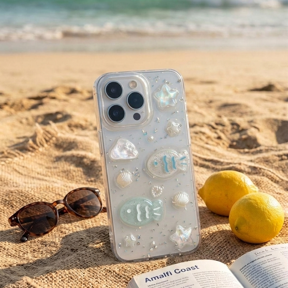 Fish & Shell 3D Cute Iphone Cover