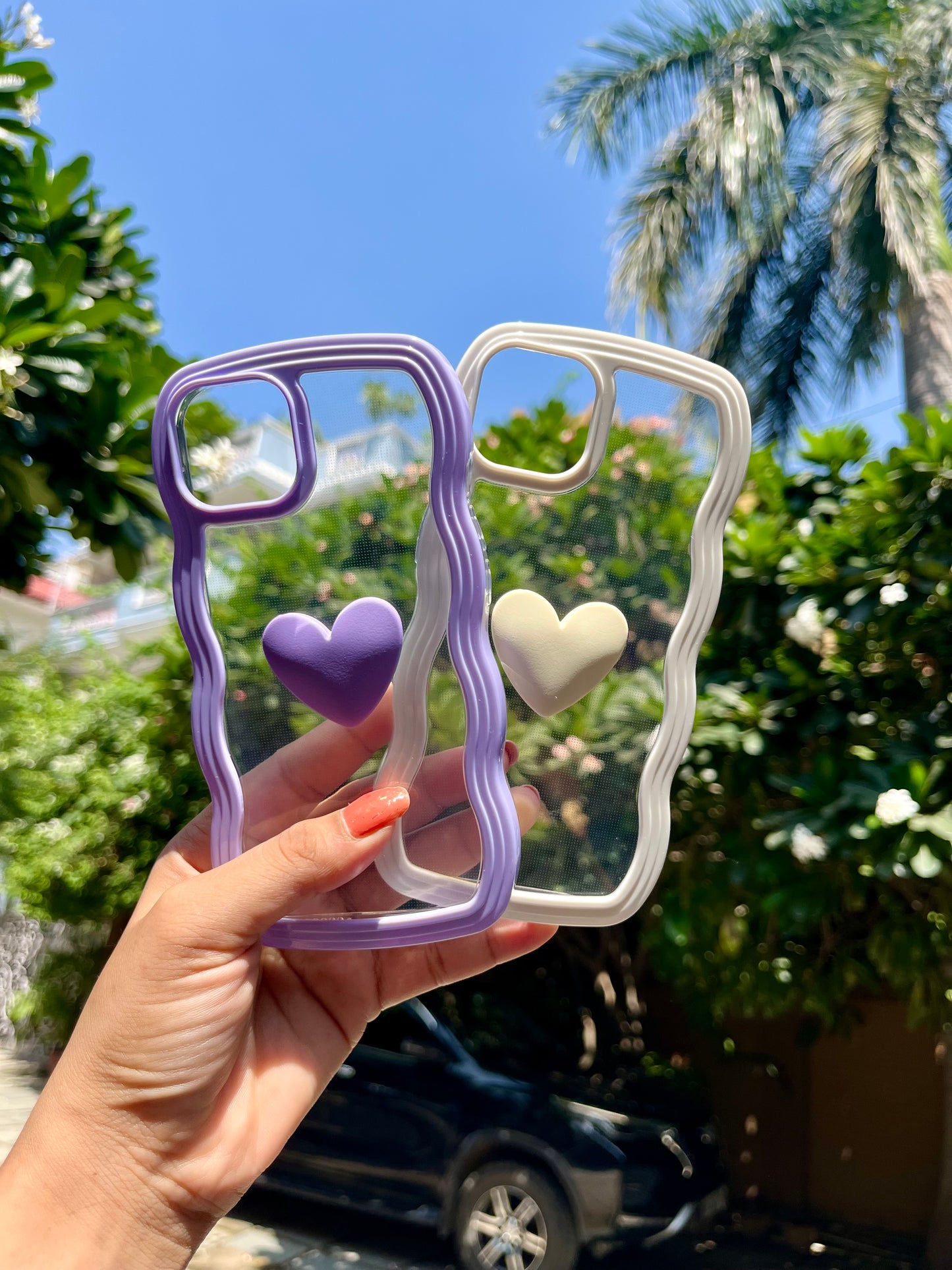 Cute Heart Combo of 2 Iphone Cover