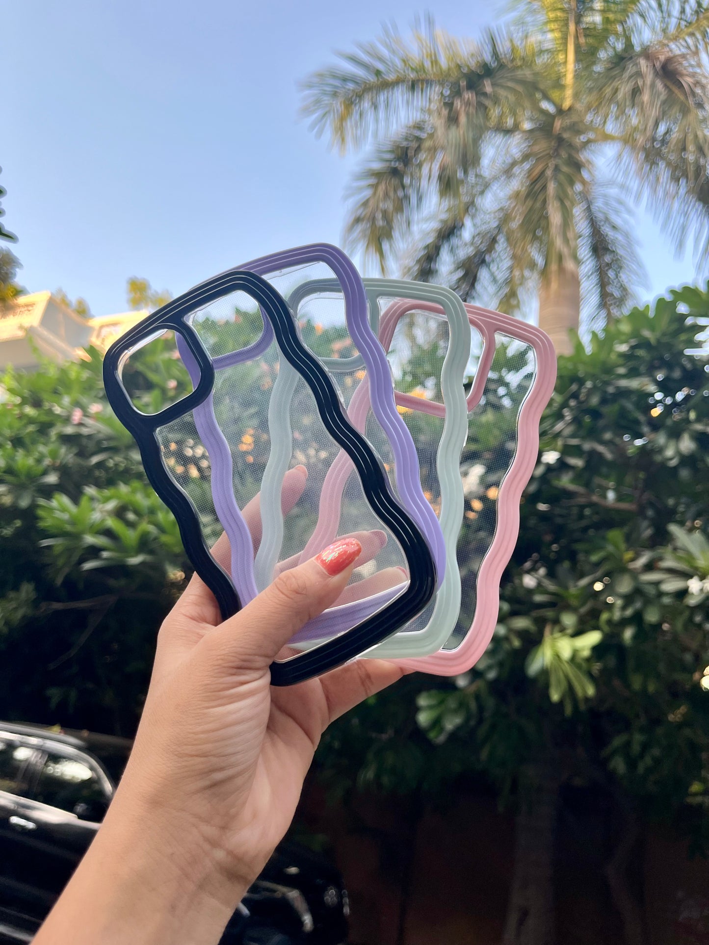 Cute Transparent Iphone Cover 4 Pack Combo