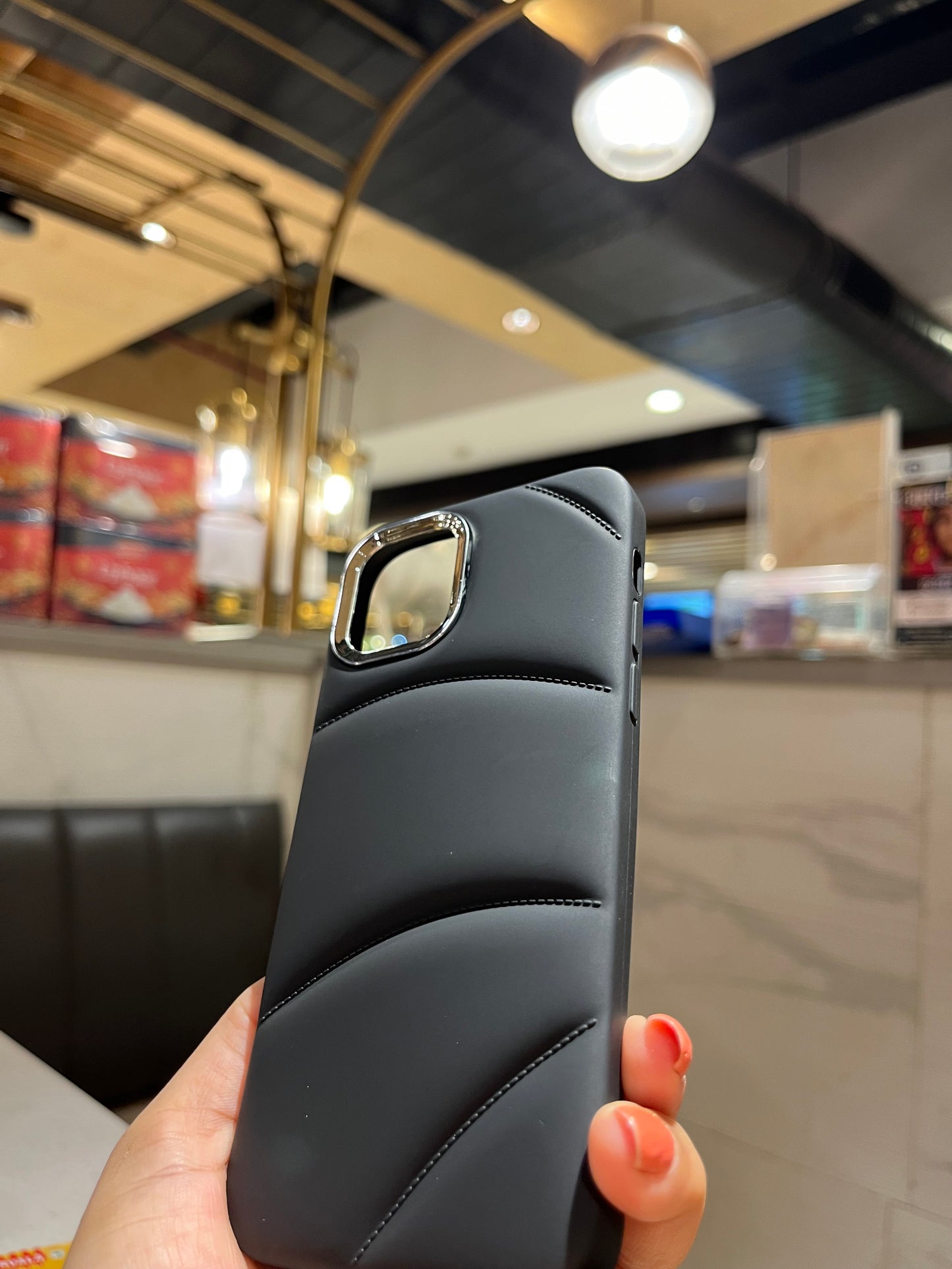 Black Cusion Premium Iphone Cover
