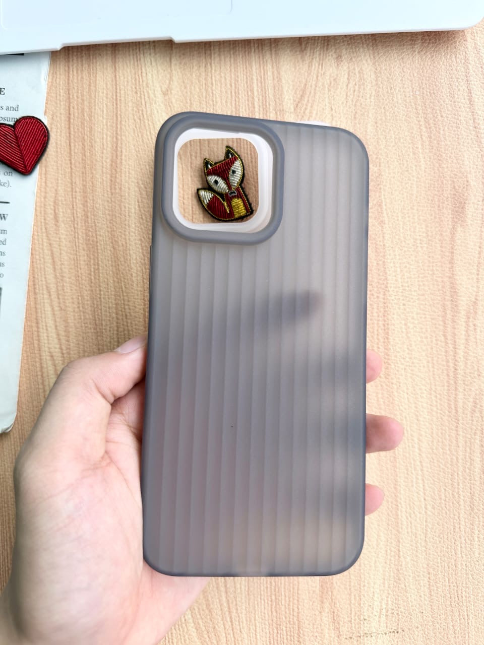 Lining Sleek Fit Iphone Cover Combo(Grey,White)