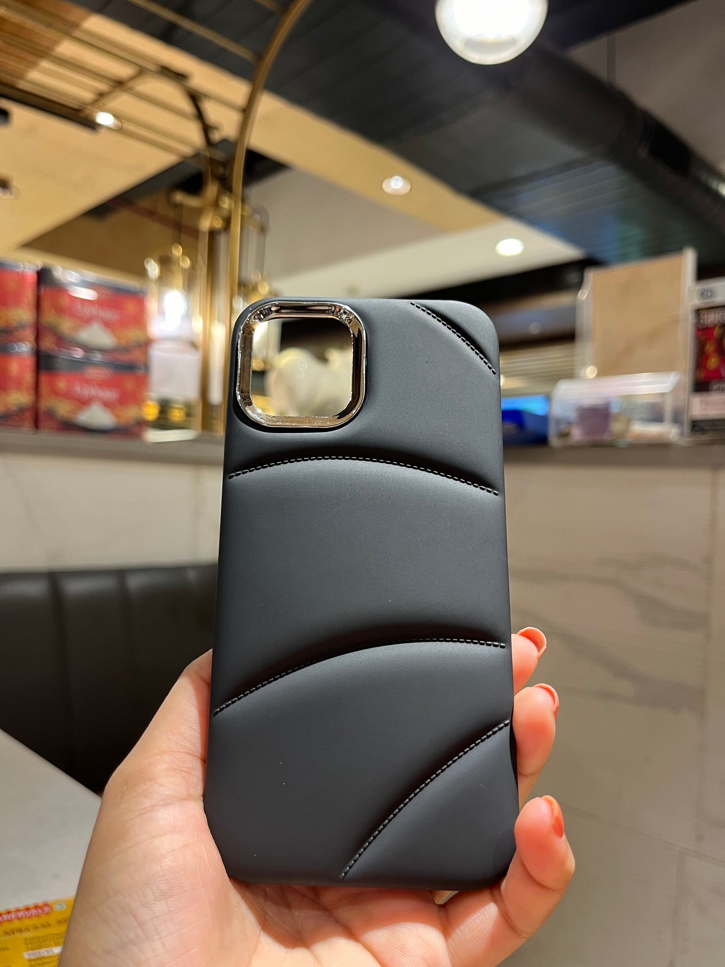 Black Cusion Premium Iphone Cover
