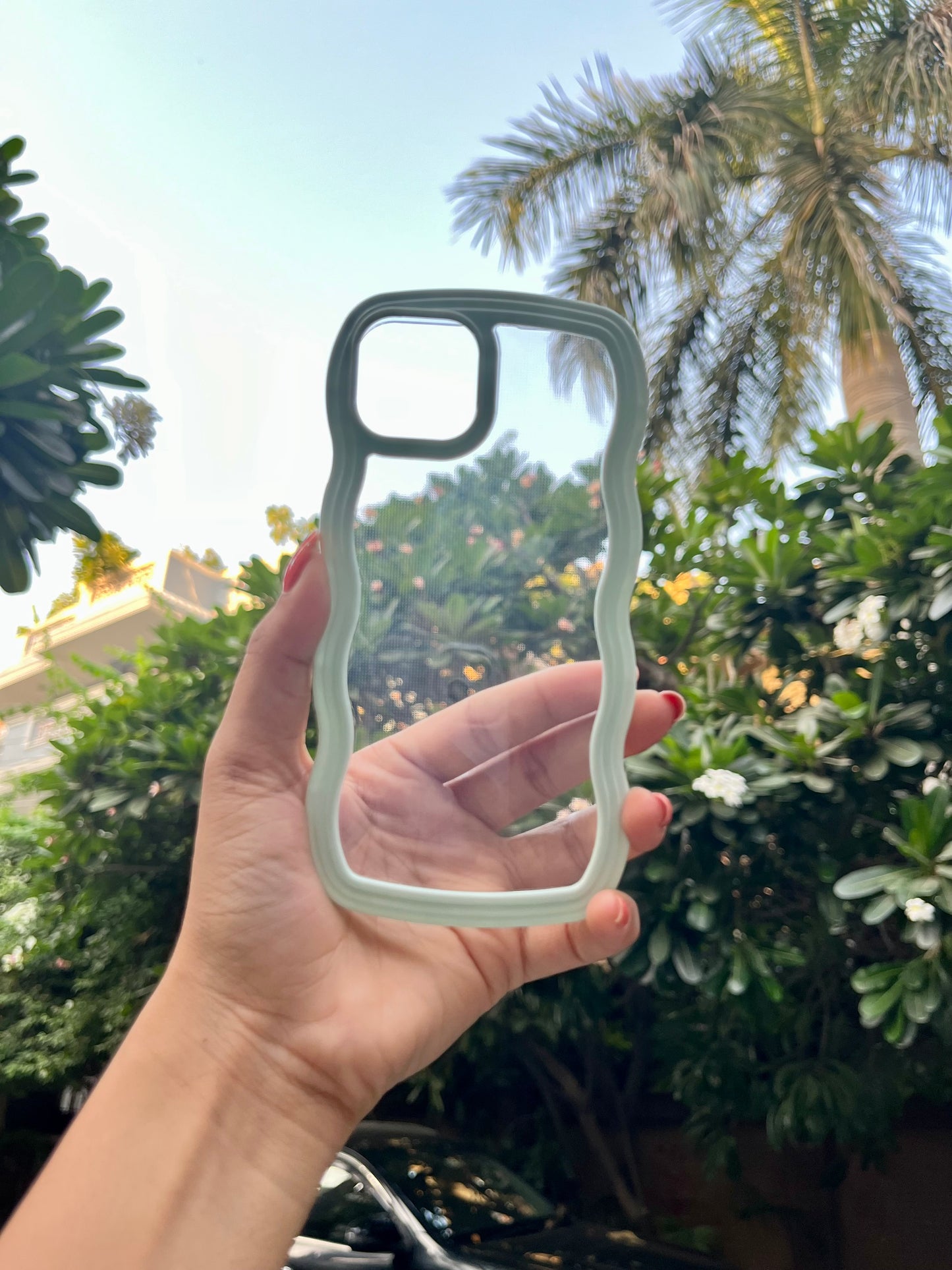 Light Green Transparent Iphone Cover