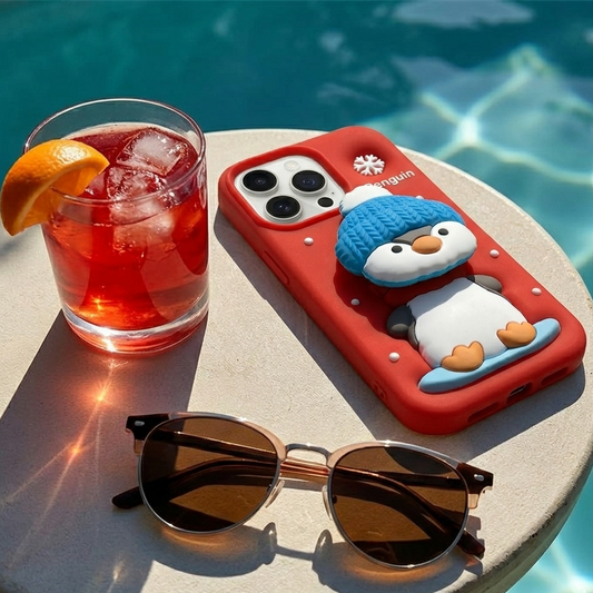 Penguine 3D Cute Iphone Cover