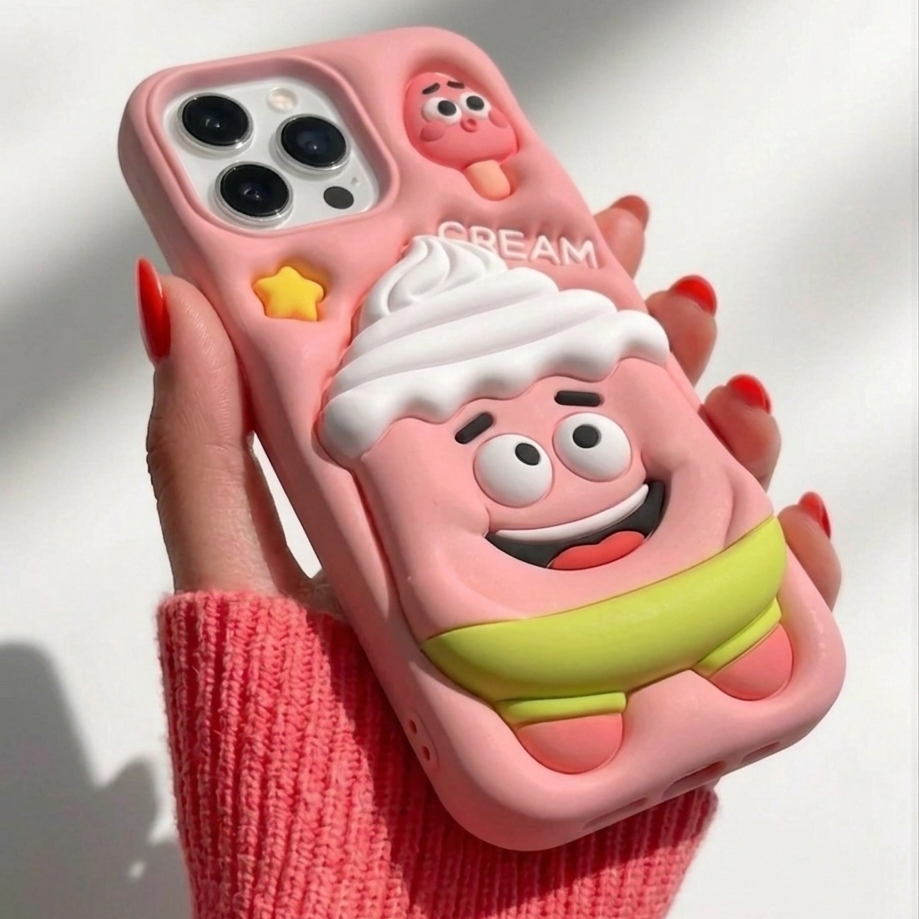 Pink Ice Cream 3D Cute Iphone Cover