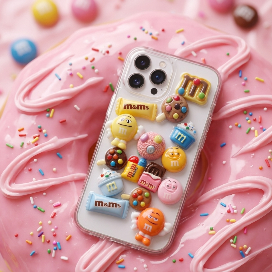 M&M 3D Cute Iphone Cover