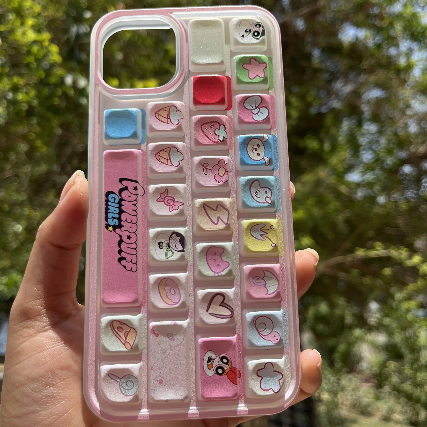 Power Puff Girls Keyboard Iphone Cover
