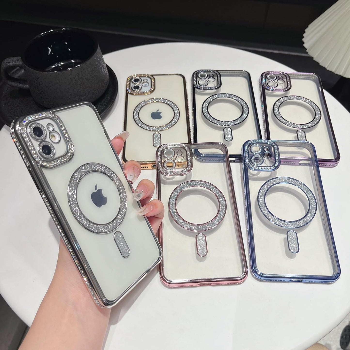 Glitter Iphone Phone Cover Combo of 2