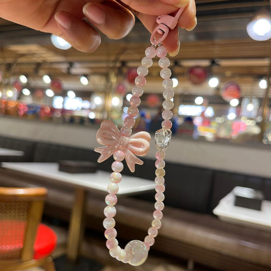 Pink Bow Beads Premium Phone Charms