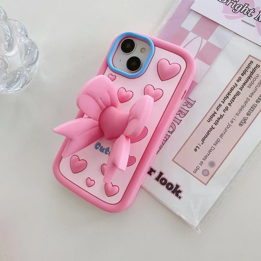 Cute Bow Pink Premium Iphone Cover