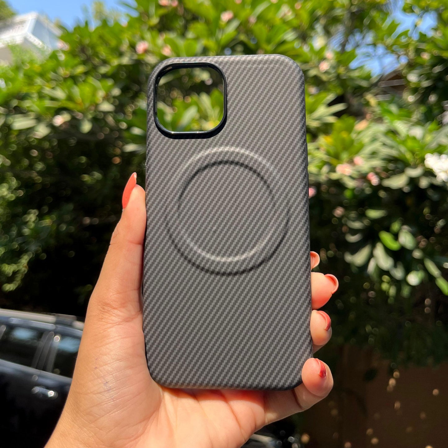 Matte Finish Black Iphone Cover