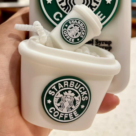 Starbucks Coffee 3D Iphone Cover, Charger Cover & Airpod Pro 2 Cover Combo pack