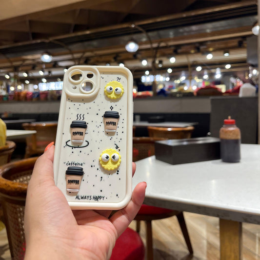 White Donut Coffee Cute Iphone Cover