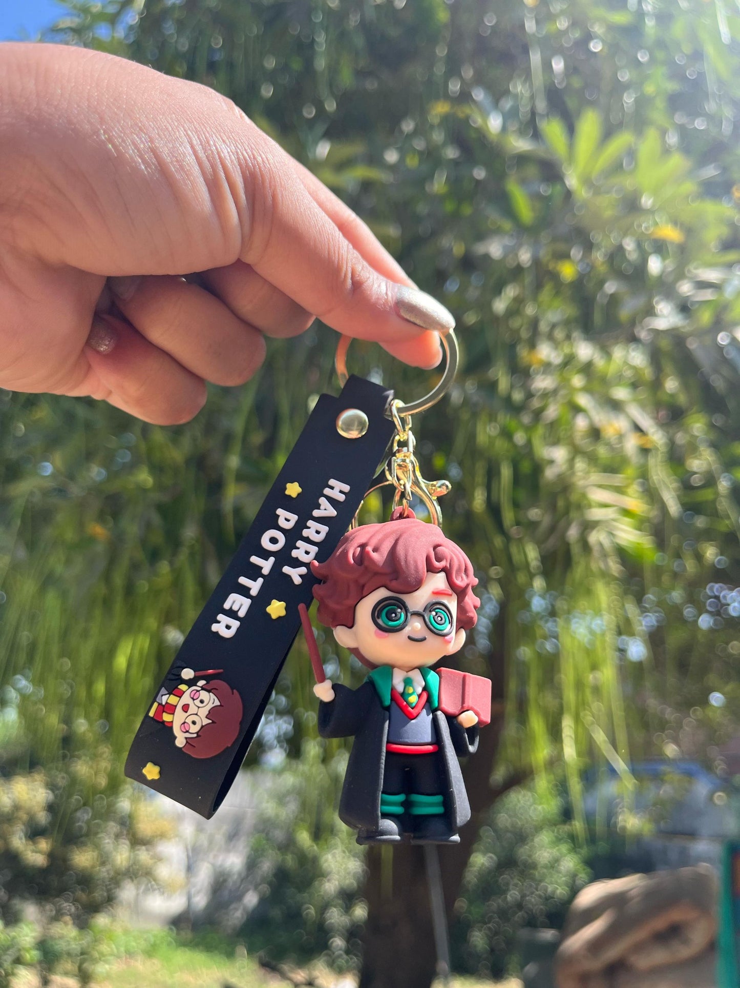 Harry Potter with Magic Wand Premium Keychain