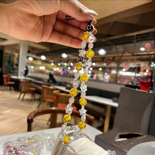 Yellow Beads Phone Charms