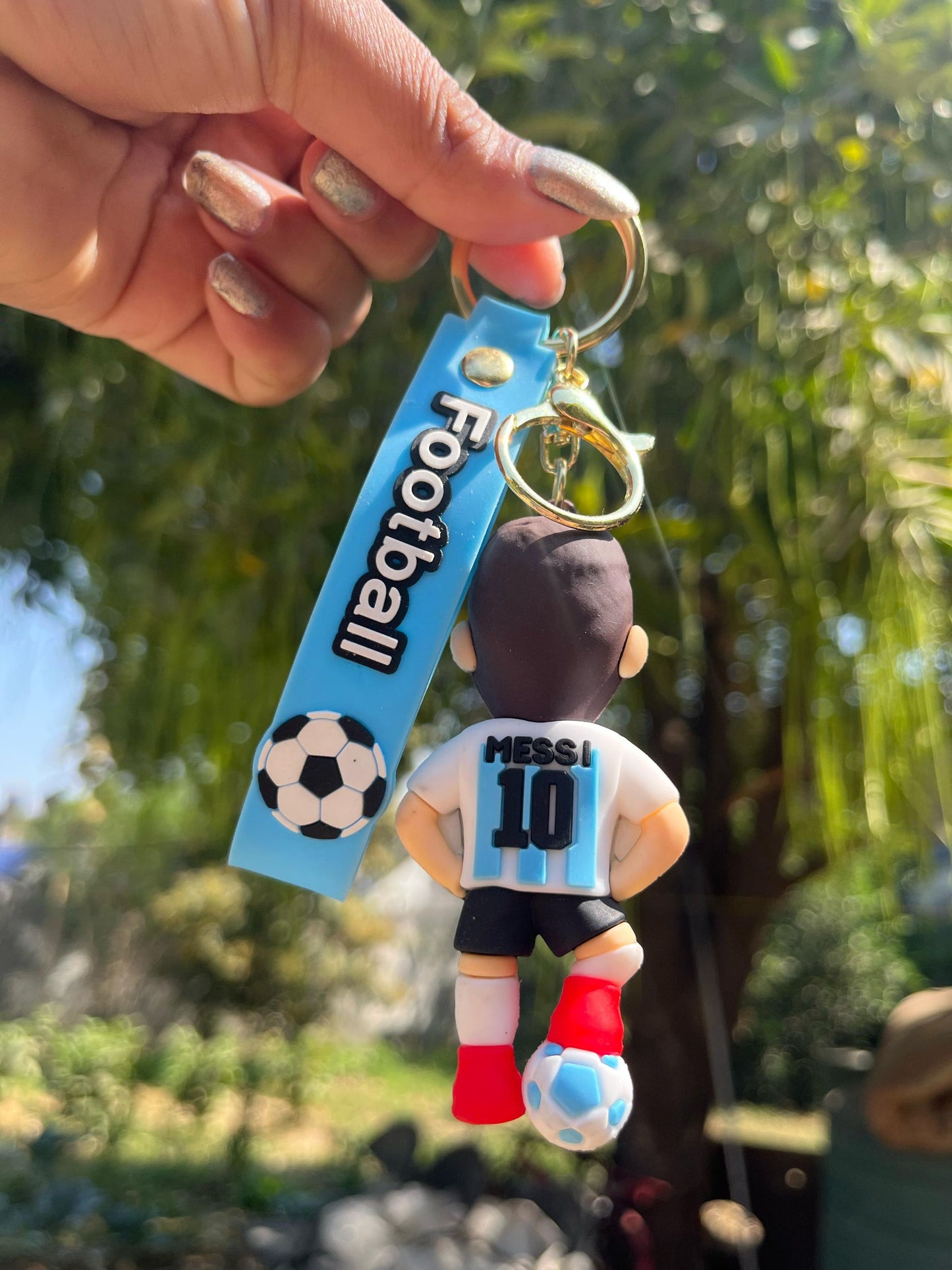 Messi Premium Football Keychain