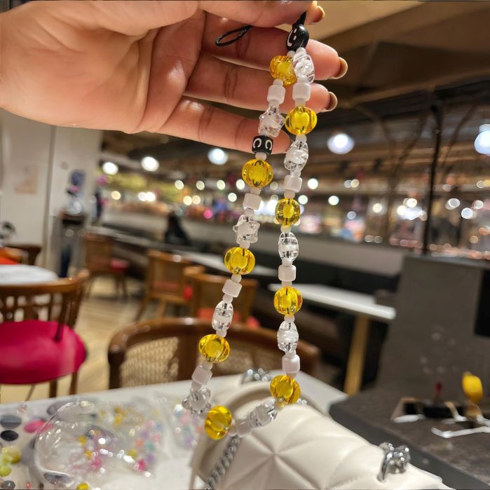 Yellow Beads Phone Charms