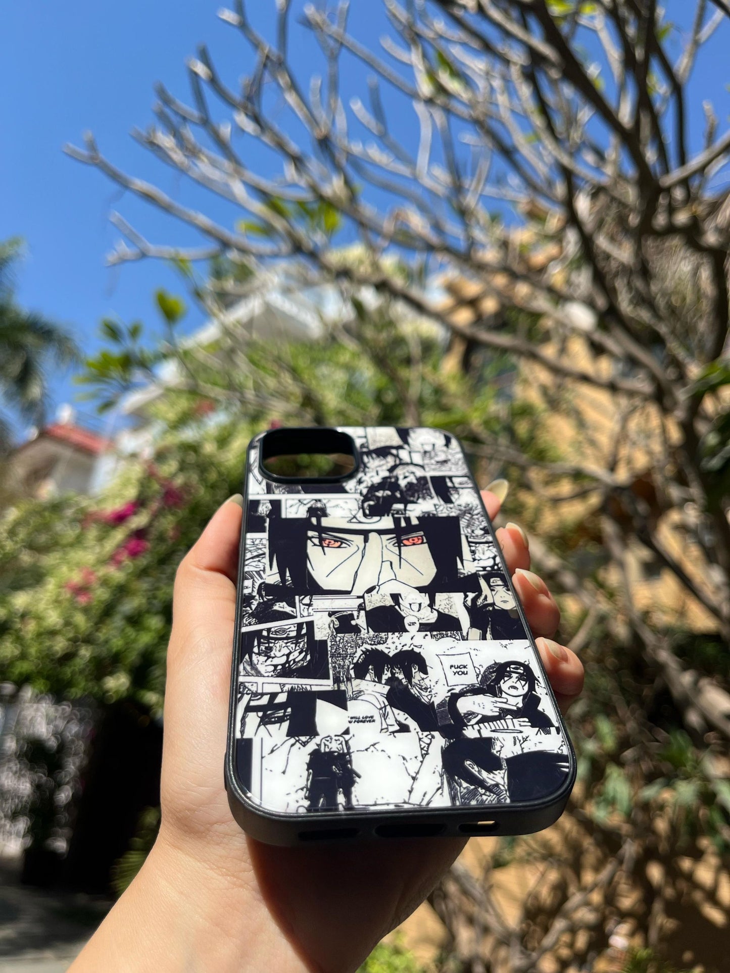 Naruto Manga Glass Print Iphone Cover
