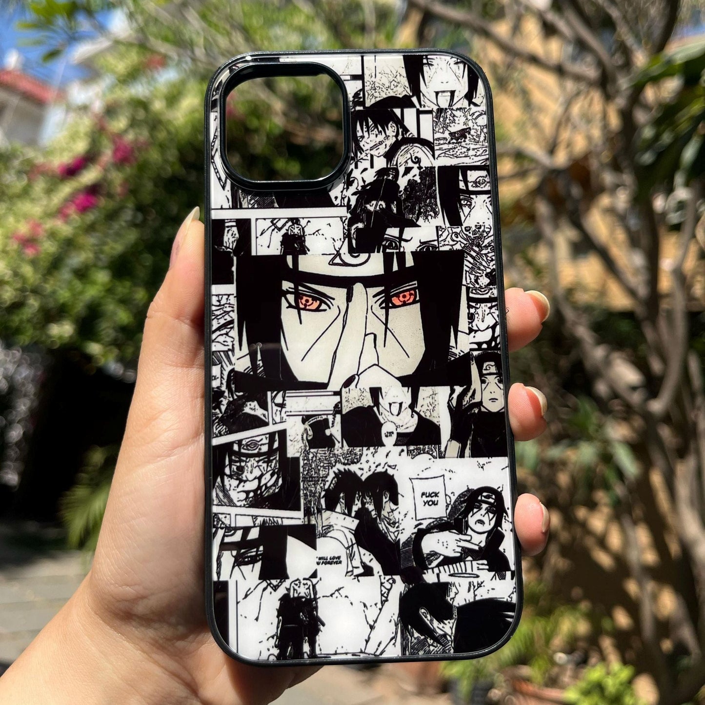 Iphone 15 Naruto Manga Glass Print Cover