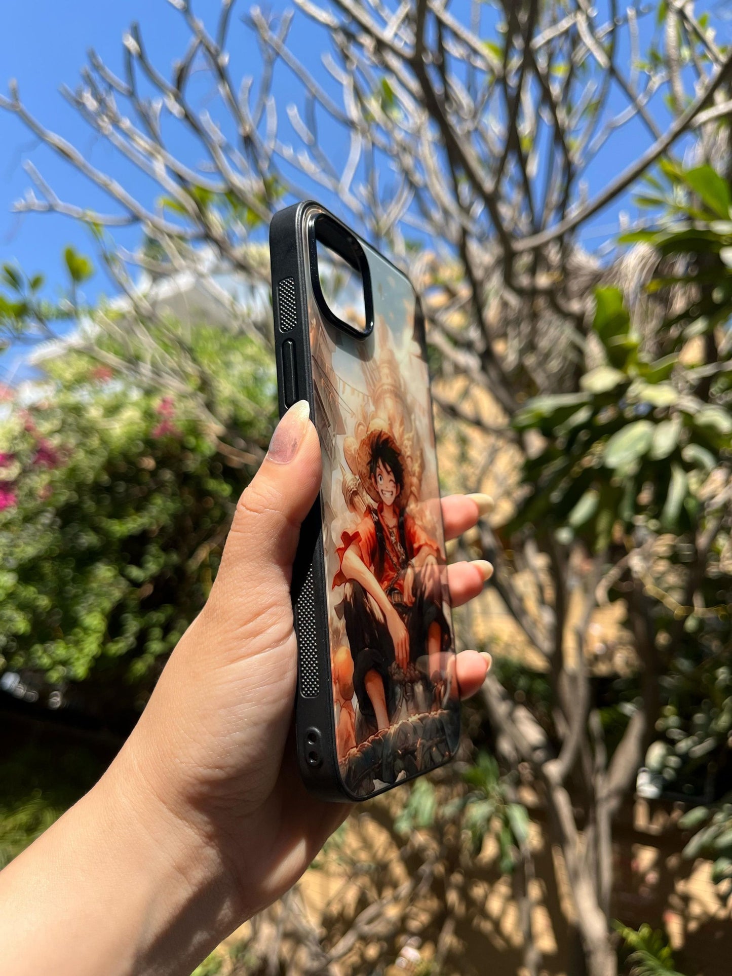 Luffy One Piece Glass Print Iphone Cover