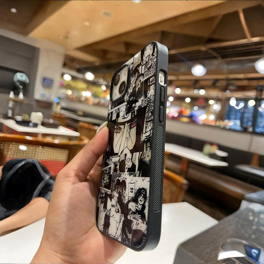 Iphone 15 Naruto Manga Glass Print Cover