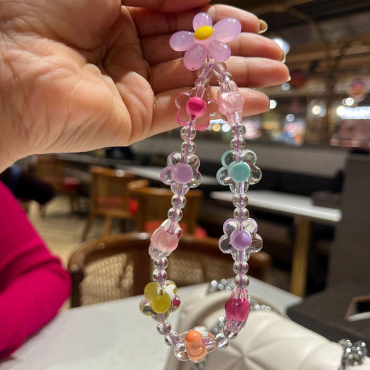 Colorful Flowery Phone Charms