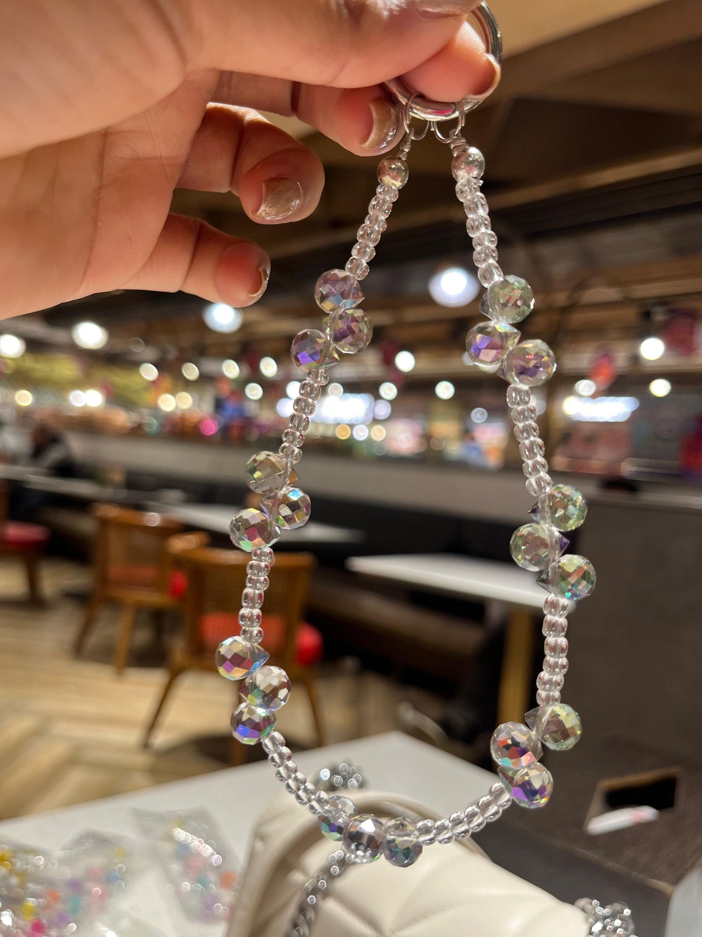 Crystal beads Phone Charms
