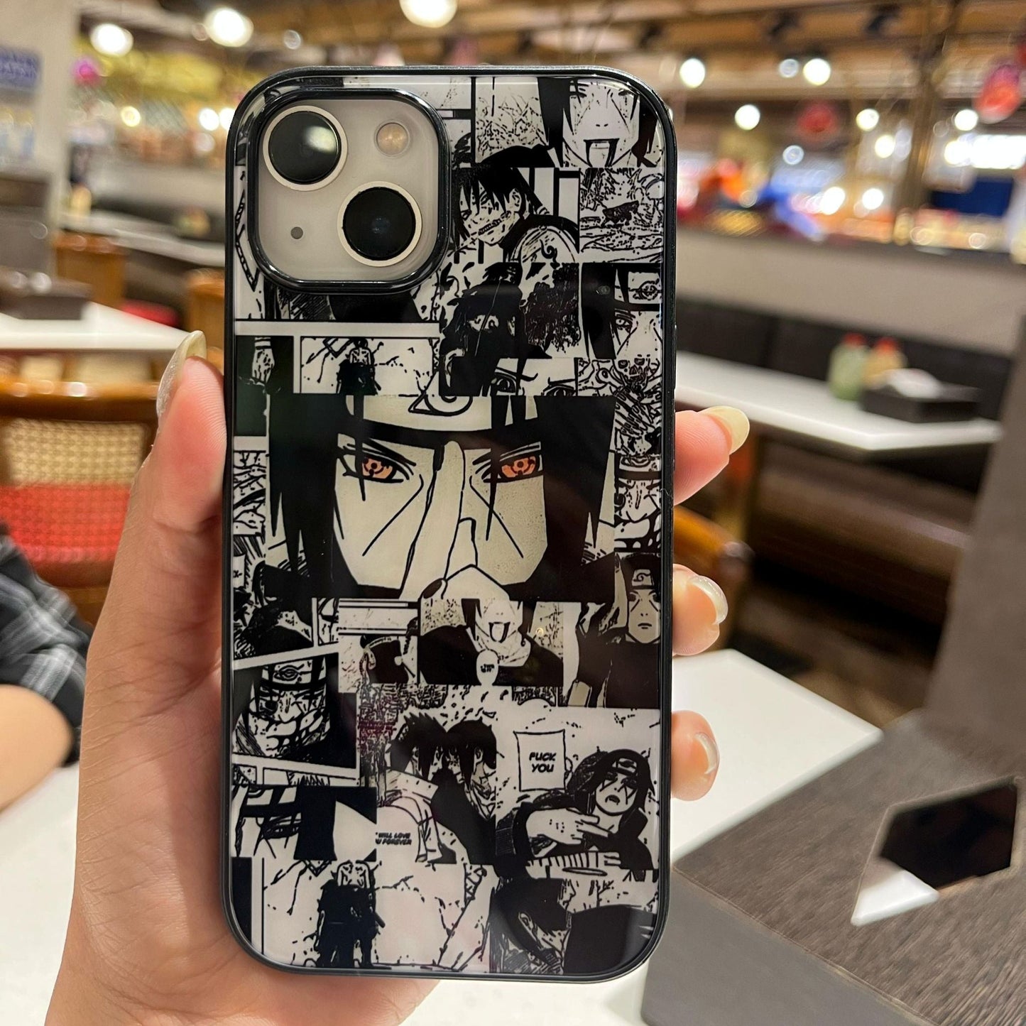 Iphone 15 Naruto Manga Glass Print Cover