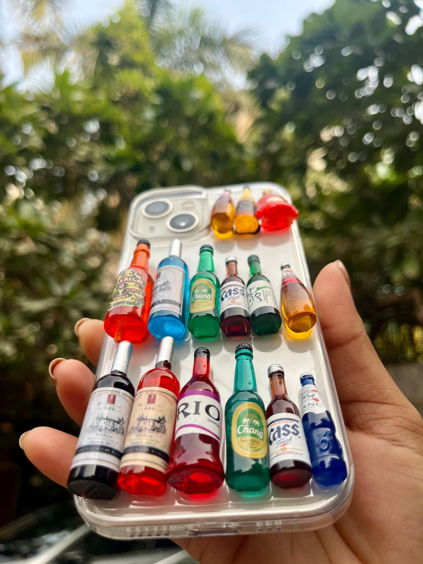 3D Wine Bottle Premium Iphone Cover