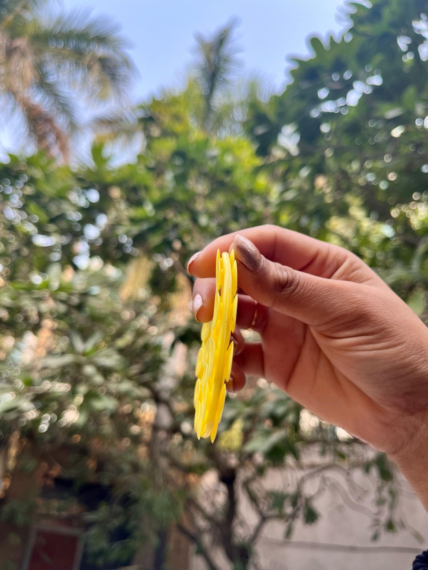 Yellow Silicon Suction Phone Case Adhesive Mount