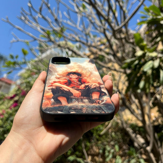 Iphone 15 Plus Luffy Glass Print Cover
