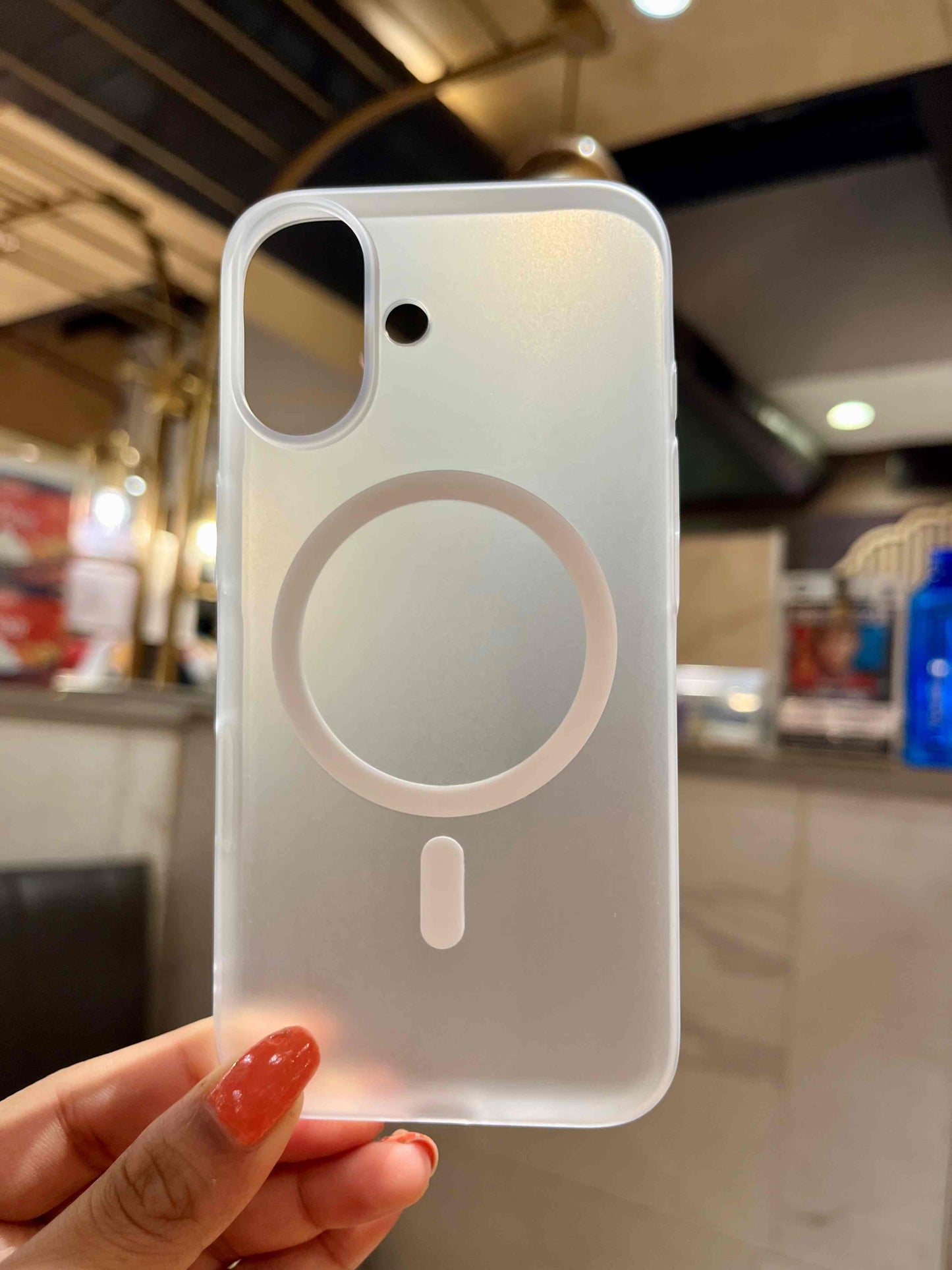 White Transparent Premium Iphone Cover