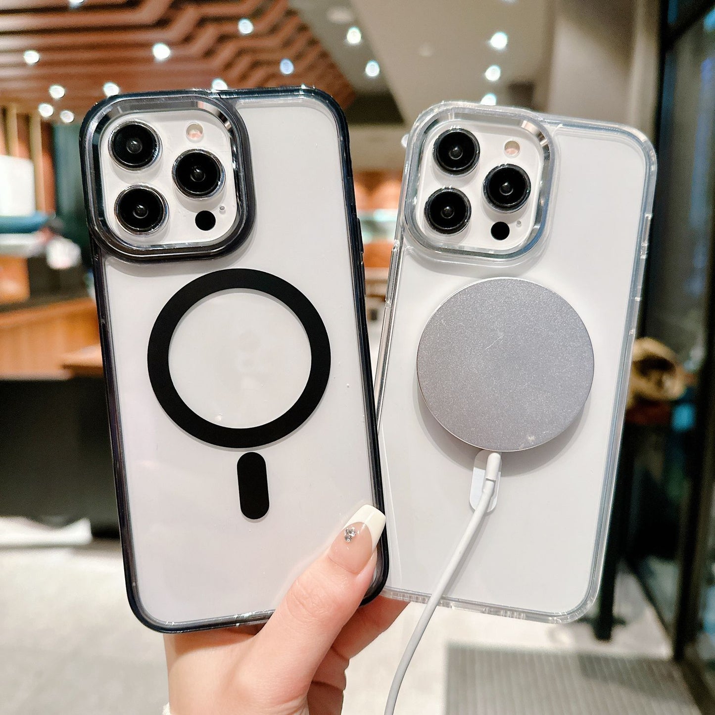 Magsafe Premium Phone Cover Combo of 2(Black, White)