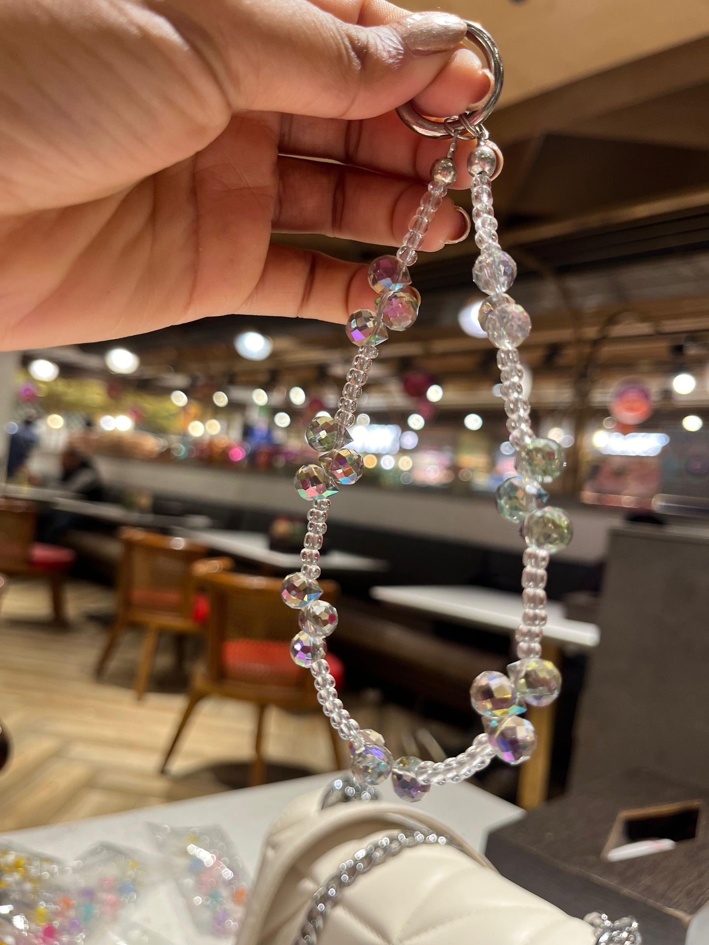 Crystal beads Phone Charms