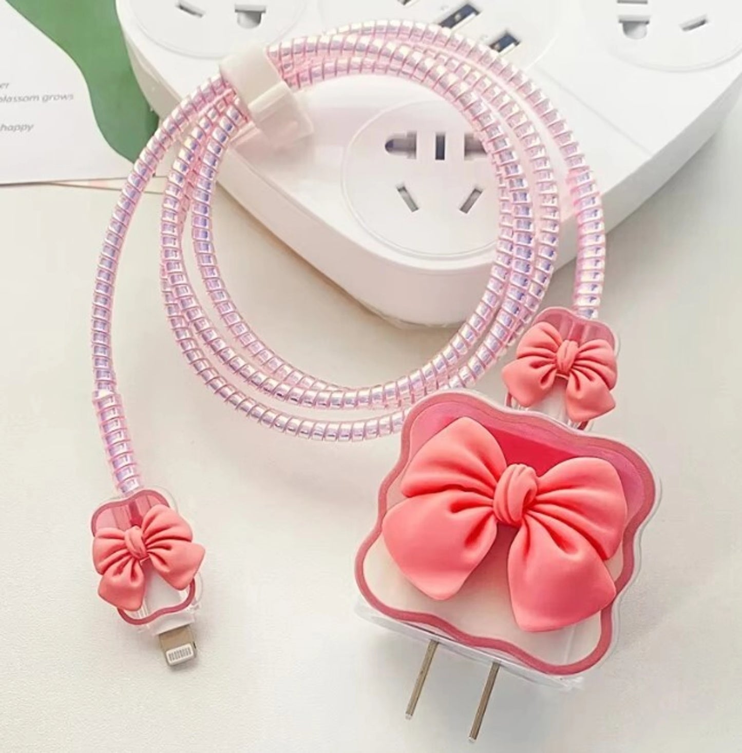 Cute Bow Charger Case
