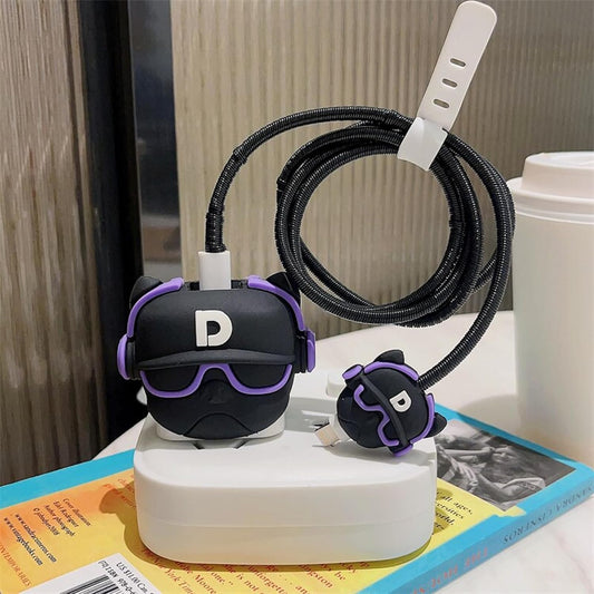Bull Dog Apple Charger Case
