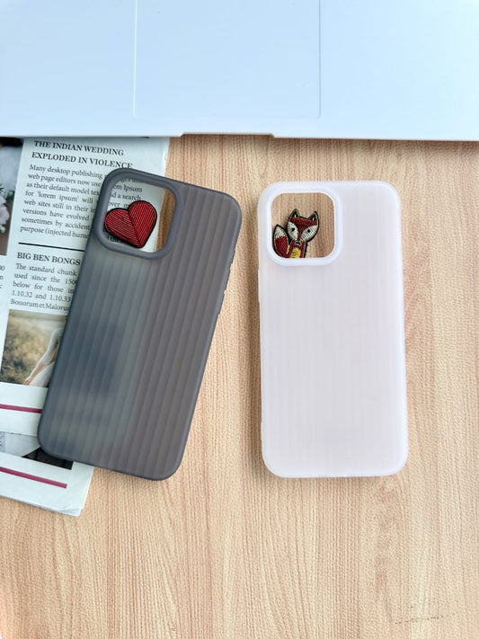 Lining Sleek Fit Iphone Cover Combo(Grey,White)