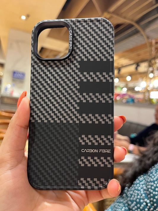 Iphone Cover Pemium Black Carbon Fibre