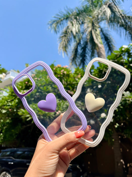 Cute Heart Combo of 2 Iphone Cover
