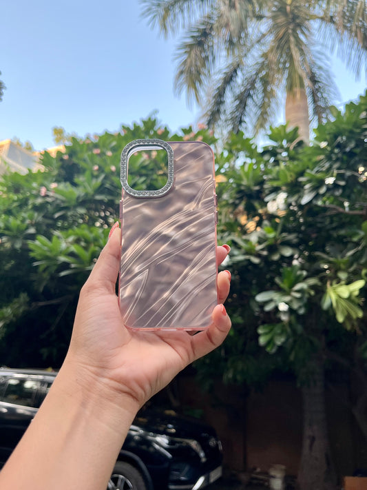 Marble Textured Pink Premium Iphone Cover