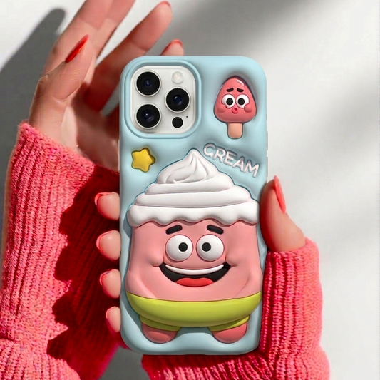 Blue Ice Cream 3D Cute Iphone Cover