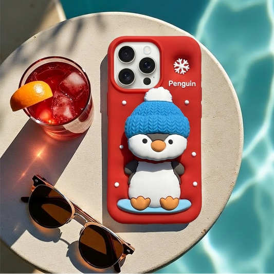 Penguine 3D Cute Iphone Cover