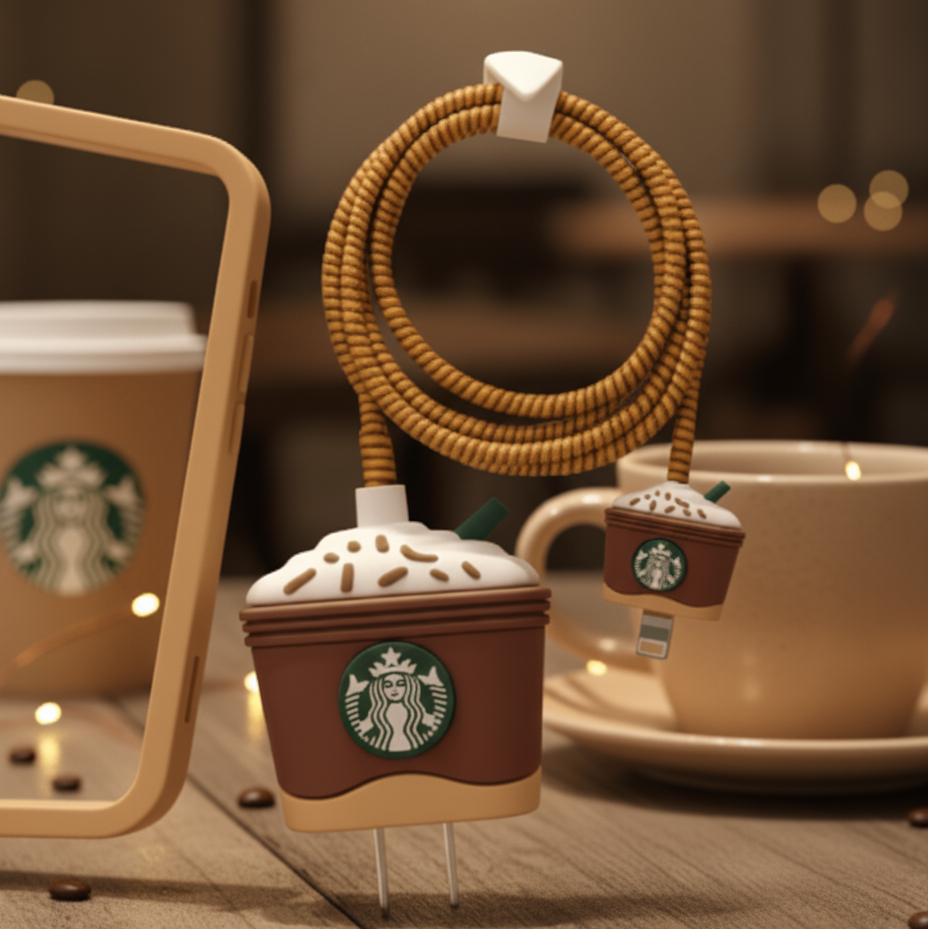 Starbucks brown Charger Case