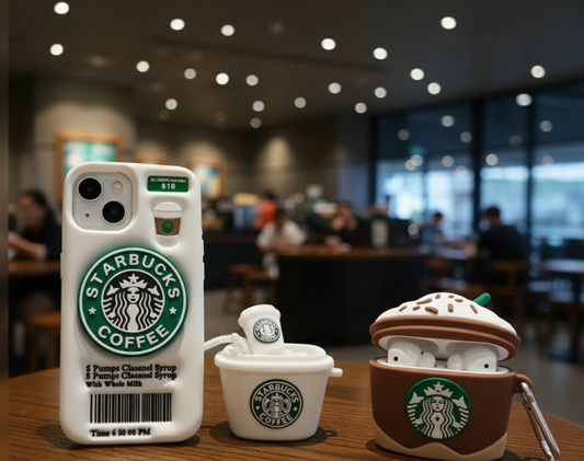 Starbucks Phone Cover+ Charger Case+ Airpod Case Combo Pack
