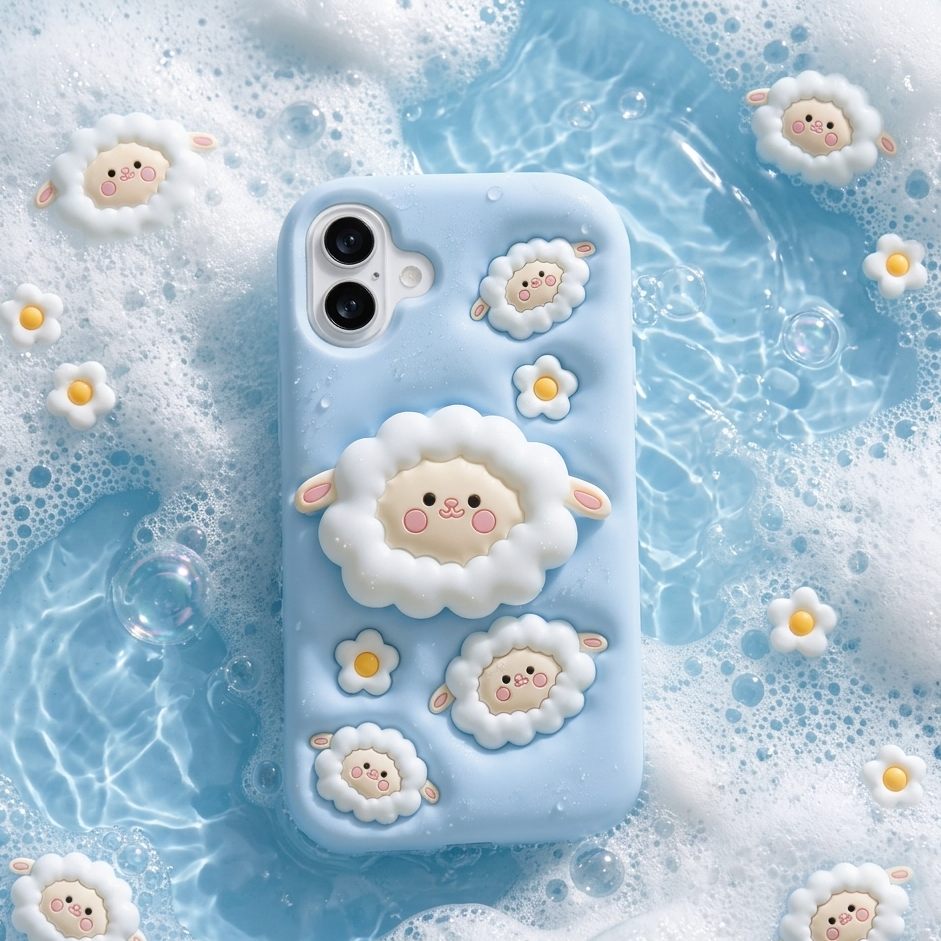 Sheep 3D Cute Iphone Cover
