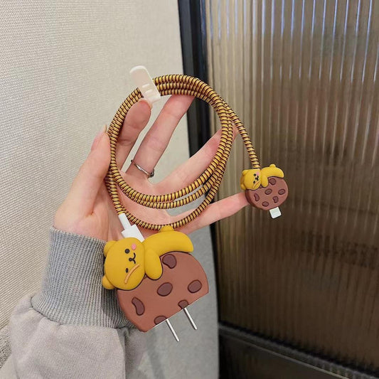 Brown Biscuit Teddy Apple Charger Case