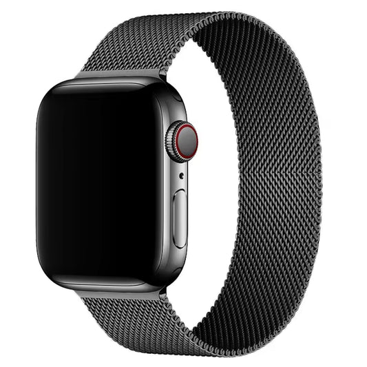 Premium Magnetic Black Milanese Loop – Apple Watch Strap